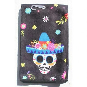 New Halloween Day of the Dead KITCHEN TOWEL DIA DE LOS MUERTOS SKELTONS